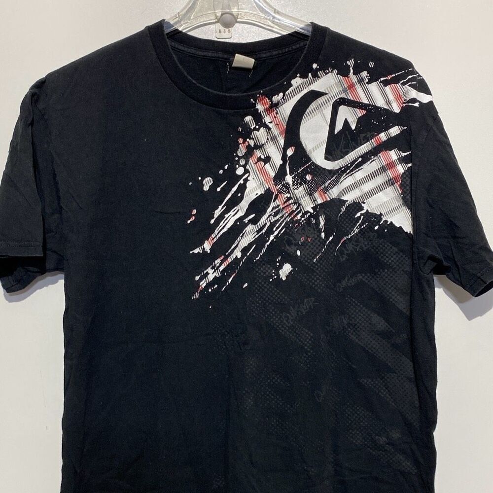 Vintage Quick Silver Men's Multicolor Graphic Crew Neck Short Sleeve T-Shirt Siz